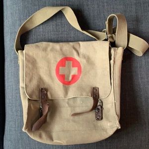Vintage army messenger bag